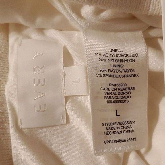 every Large Cream Shorts High Rise Drawstring Knit Shorts Lounge Comfort Beach - Picture 5 of 6